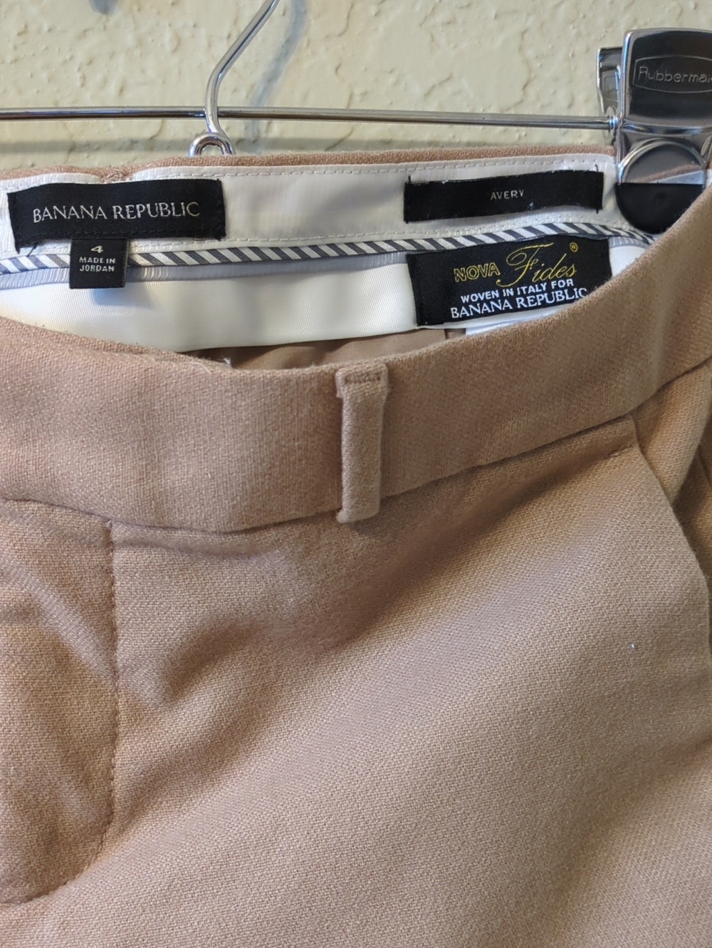 Banana Republic Tan Avery Tailored Trousers